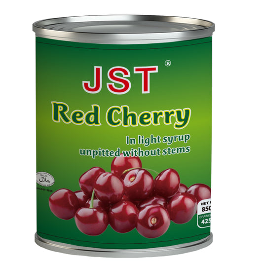 Red Cherry in Light Syrup Unpitted Without Stems - 850g